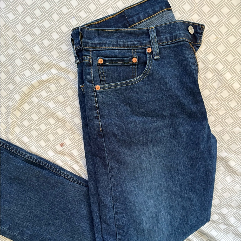 Levi’s Men’s 502 Taper Fit Dark Wash Jeans 32x32 EUC